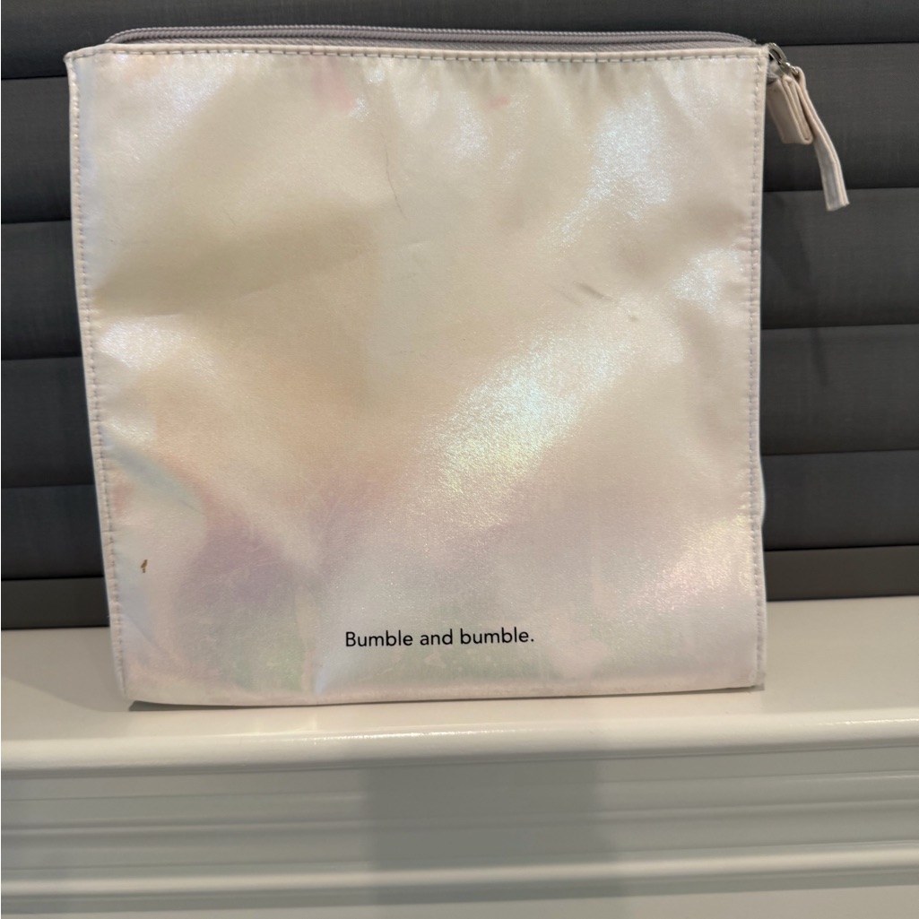 Bumble And Bumble Iridescent White Cosmetic Bag